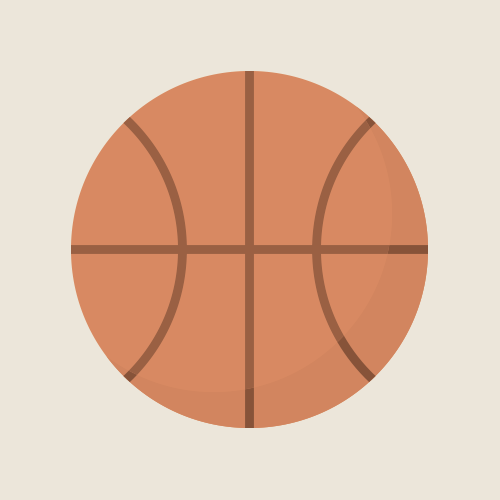 バスケットボール シンプルイラスト フリー素材