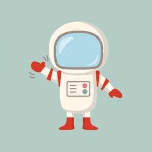 宇宙飛行士 可愛いイラスト フリー素材 アイコン イラストダウンロードサイト Owl Stock オウルストック