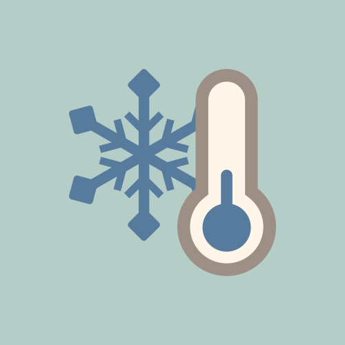 天気 寒波 温度計 カラーアイコン フリー素材