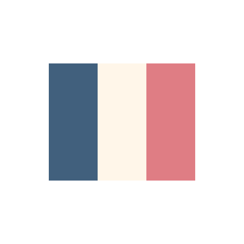 フランス　国旗　カラーアイコン フリー素材