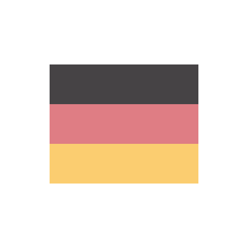 ドイツ　国旗　カラーアイコン フリー素材