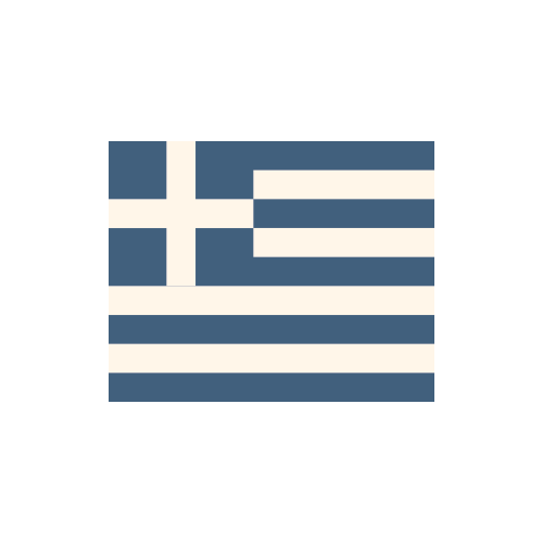 ギリシャ　国旗　カラーアイコン フリー素材