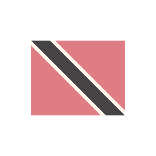 トリニダード・トバゴ共和国　国旗　カラーアイコン フリー素材