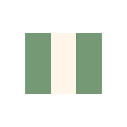 ナイジェリア　国旗　カラーアイコン フリー素材