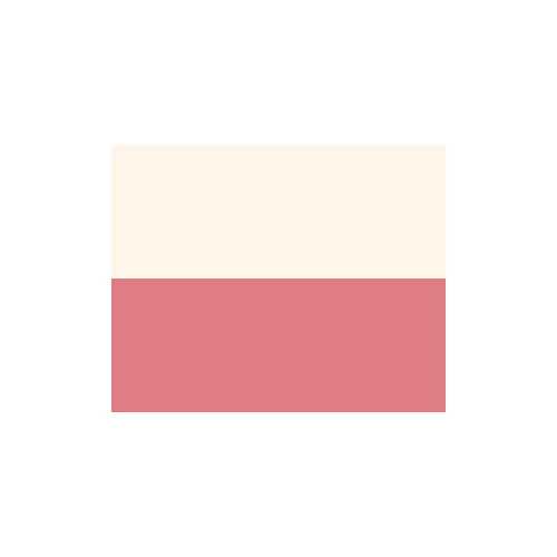 ポーランド　国旗　カラーアイコン フリー素材